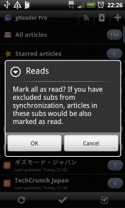 Feed Mark Unread Feed Mark Unread